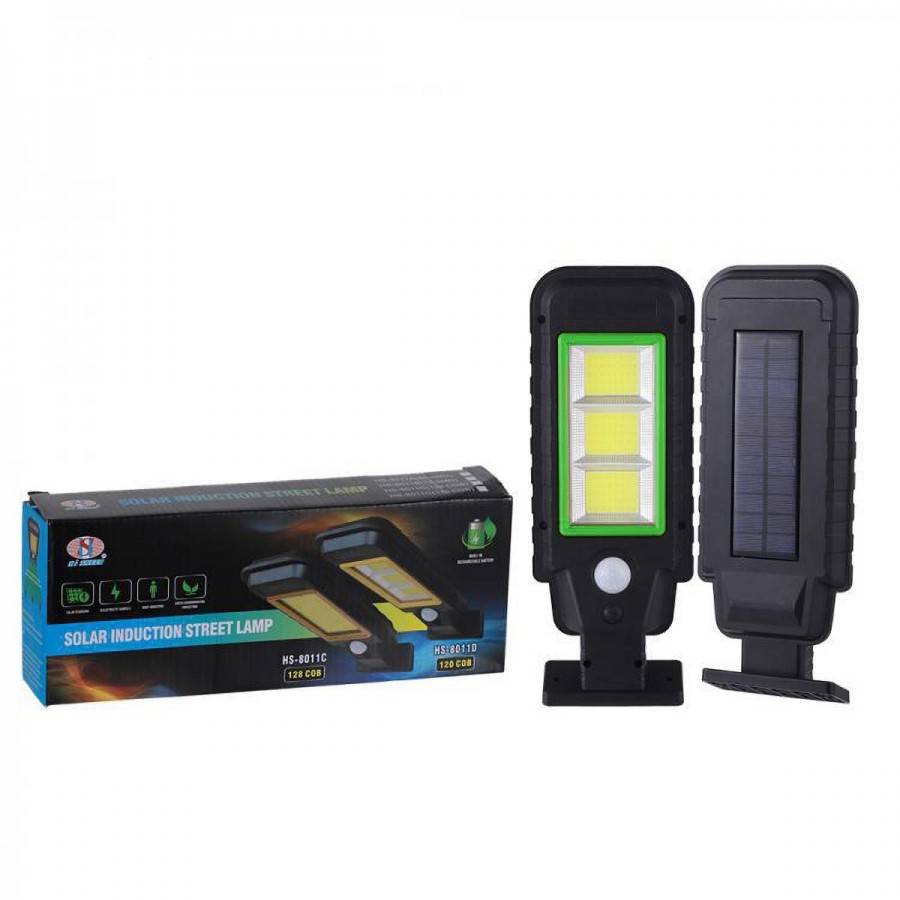 Lampa Solara Cu Panou Solar De Perete Klausstech, Senzor De Miscare, 120 Led-uri, Ip65, Design Compact Si Ergonomic, Usor De Instalat, Negru/verde