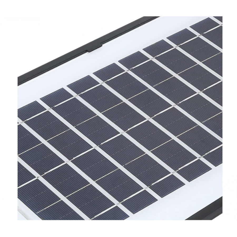 Lampa Solara De Strada Klausstech Din Material Abs, Putere 300 W, Rezistenta La Apa Ip65, Senzor Miscare, Lumina Rece, Design De Exterior, Gri