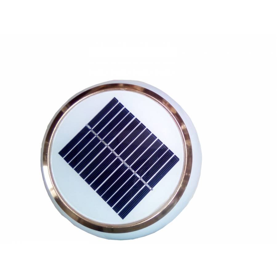 Lampa Solara Decorativa Klausstech, Waterproof, Incarcare Solara, Acumulator 1800 Mah, Flux Luminos 150 Lm, Protectie Ip65, Design Modern, Alb