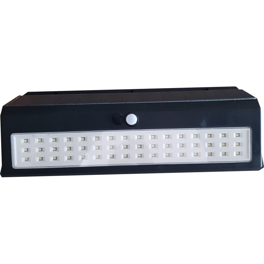 Lampa Solara Klausstech, 48 Led-uri, Lumina Alba, Senzor De Miscare, Panou Solar, Rezistenta La Apa, 3 Moduri Inteligente, Compacta Si Ergonomica, Usor De Instalt, Negru