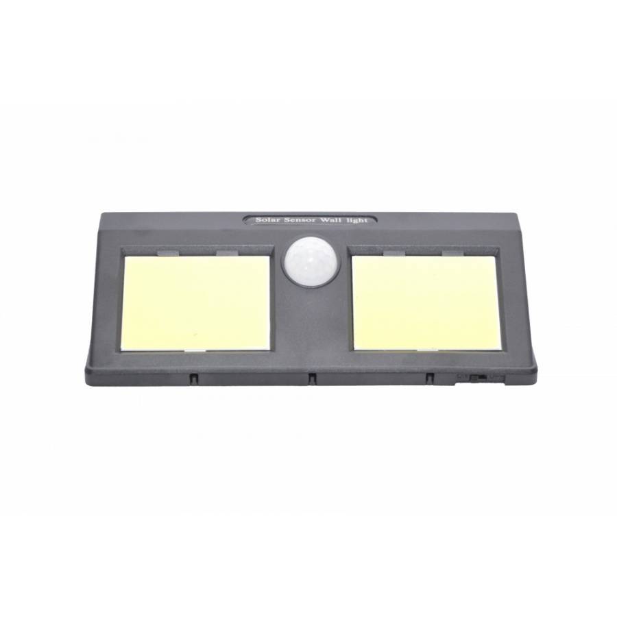 Lampa Solara Klausstech, Led Cu Lumina Calda,  Senzor De Miscare, Clasa Protectie Ip65, Timp De Lucru 12h+, Design Compact Si Ergonomic, Negru