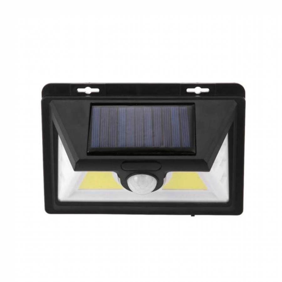 Lampa Solara Klausstech, Senzor De Miscare, Waterproof, Acumulator 1200 Mah, Temperatura Culoare 5500 K, Unghi Iluminare 120°, Lumina Led, Panou Solar 0,55 W/5,5 V, Design Ergonomic, Negru