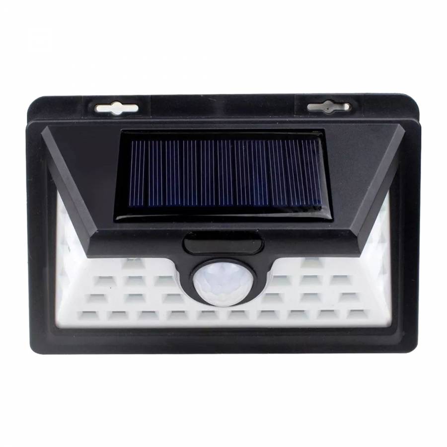 Lampa Solara Klausstech, Senzor De Miscare, Waterproof, Acumulator 1200 Mah, Temperatura Culoare 5500 K, Unghi Iluminare 120°, Panou Solar 0,55 W/5,5 V, Design Ergonomic, Negru