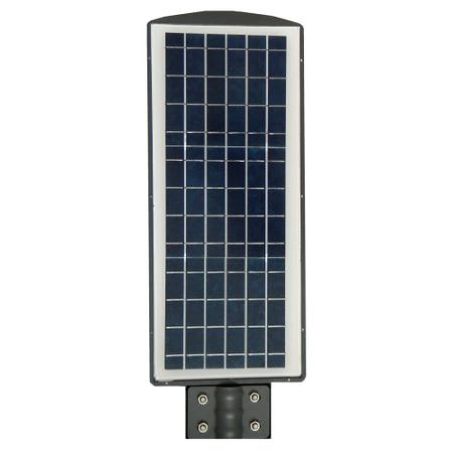 Lampa Solara KlaussTech Led De Exterior , Putere150 W, Senzor De Lumina Si Miscare, Rezistenta Impotriva Ploii, Beterie Durabila Lithium, Negru