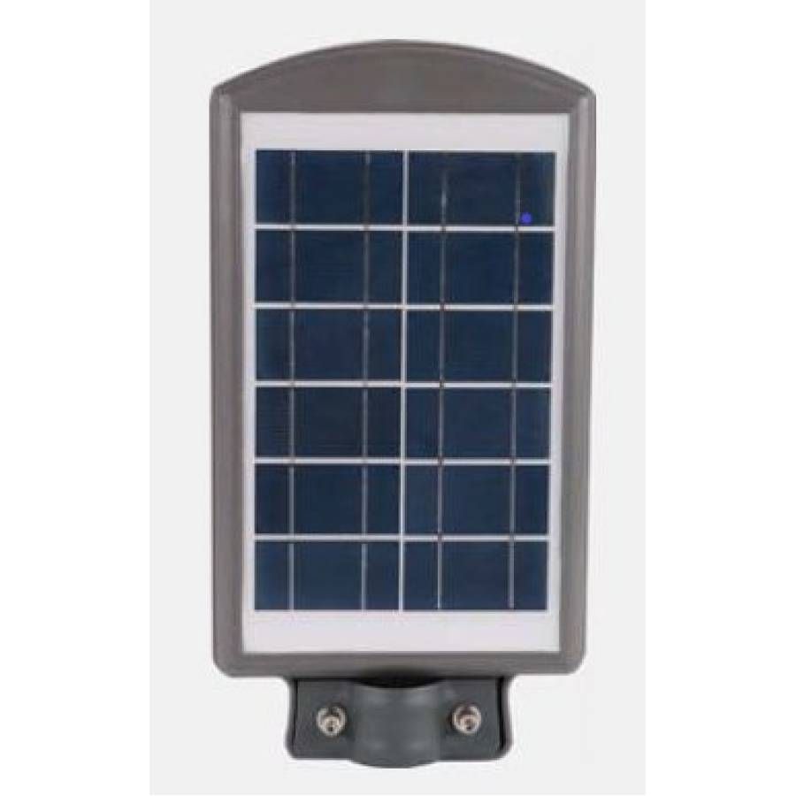 Lampa Solara Led De Exterior Klausstech, Panou Solar Inclus, Putere 20 W, Flux Luminos 600 Lm, 6500k, 50000h De Functionare, Rezistenta Impotriva Ploii, Negru