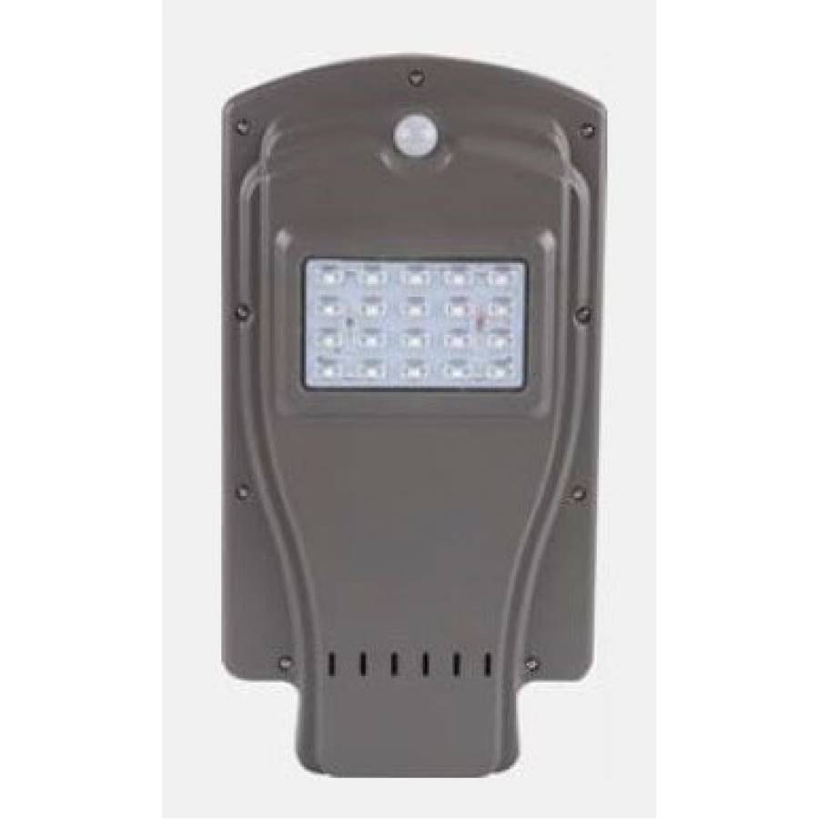 Lampa Solara Led De Exterior Klausstech, Panou Solar Inclus, Putere 20 W, Flux Luminos 600 Lm, 6500k, 50000h De Functionare, Rezistenta Impotriva Ploii, Negru
