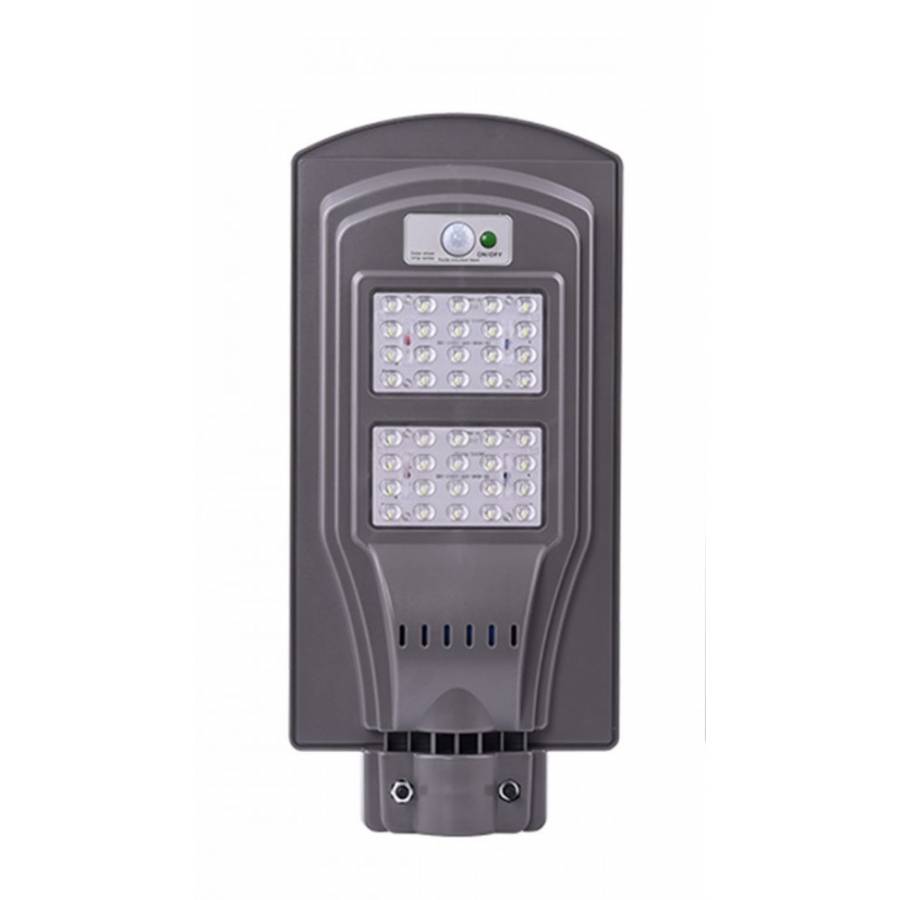 Lampa Solara Led De Extrerior Klausstech, Panou Solar Inclus, Putere 40 W, Flux Luminos 800 Lm, 6500k, 50000h De Functionare, Rezistenta Impotriva Ploii, Negru
