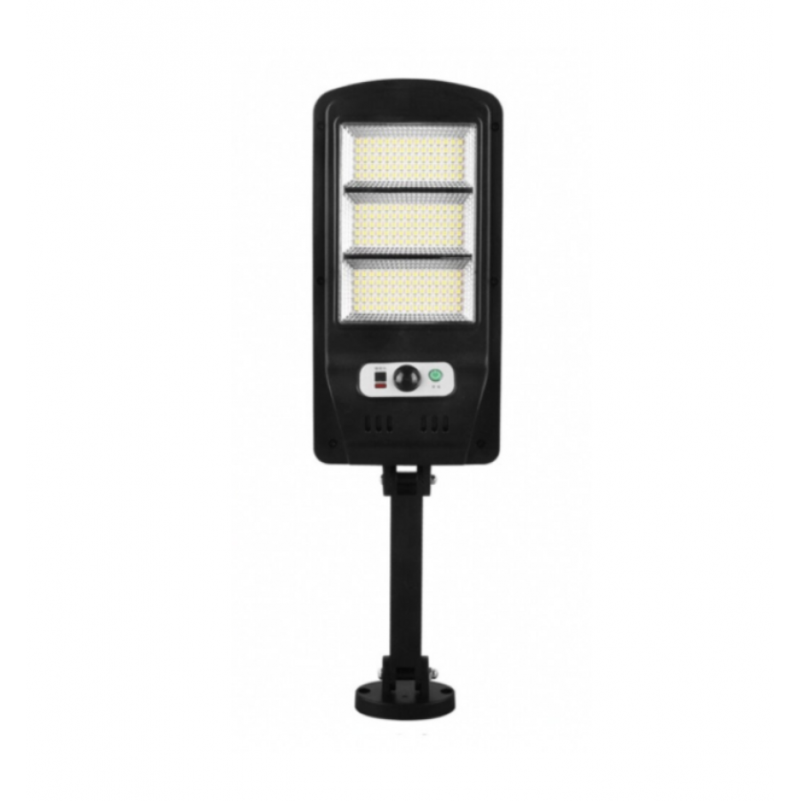 Lampa Solara Led Klausstech, Putere 30w, Ip65, Lumina Alba 6500k, 5 Surse De Lumina, Negru