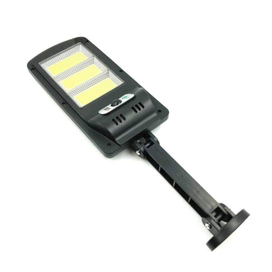Lampa Solara Led Klausstech, Putere 30w, Ip65, Lumina Alba 6500k, 5 Surse De Lumina, Negru