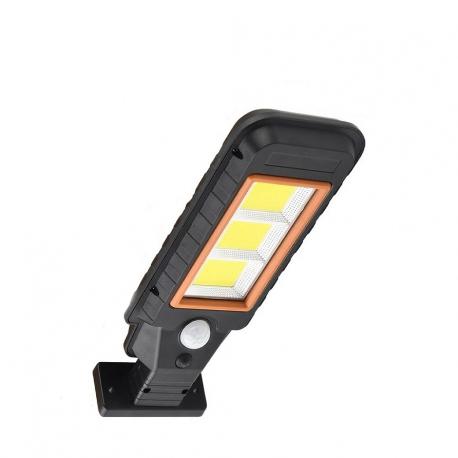 Lampa Solara Profesionala Klausstech Cu Tehnologie Senzor De Miscare, Rezistenta La Apa, Montare Pe Perete, Baterie 2400 Mah Lithium Reincarcabila, Negru