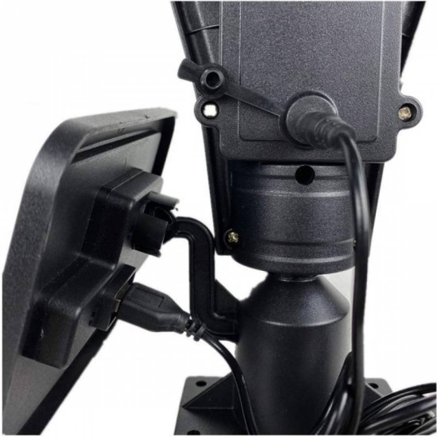Lampa Solara Stradala Klausstech, 100w, Buton On/off, Senzor De Miscare, Design Compact Si Ergonomic, Usor De Instalat, Negru