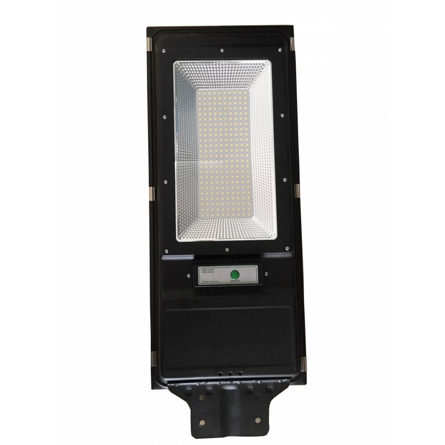 Lampa Solara Stradala Led De Exterior Klausstech, Panou Solar Inclus, Putere 40 W, Waterproof, Temperatura Culoare 6500 K, Unghi Iluminare 120 Grade, Ip 65, Design Modern, Negru