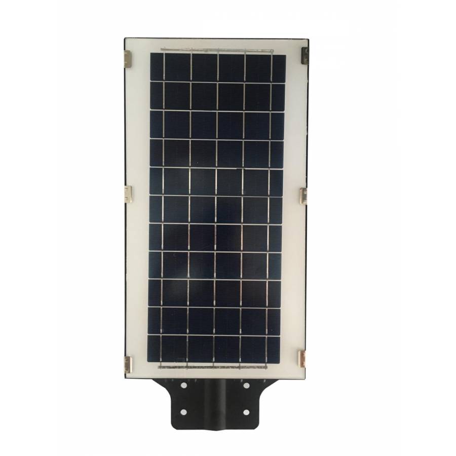 Lampa Solara Stradala Led De Exterior Klausstech, Panou Solar Inclus, Putere 40 W, Waterproof, Temperatura Culoare 6500 K, Unghi Iluminare 120 Grade, Ip 65, Design Modern, Negru