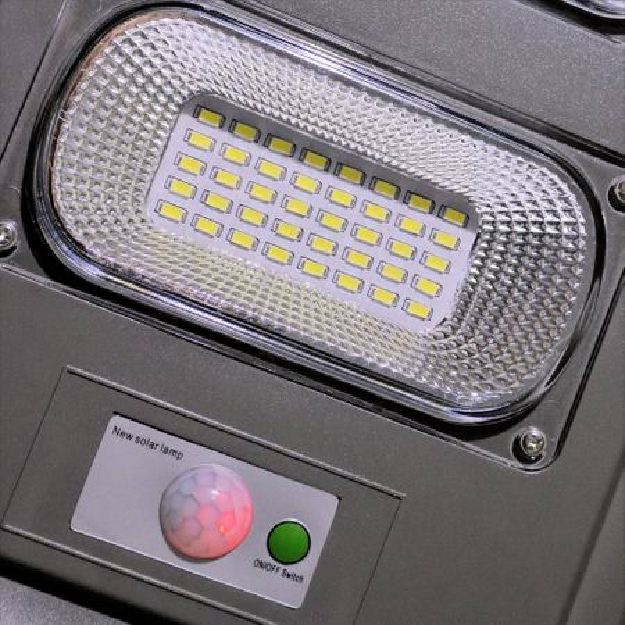 Lampa Stradala Solara Cu Putere 90 W Klausstech , Functia De Senzor Crepuscular Si De Miscare , Flux Luminos 7200 Lm , Tip De Lumina Alb Rece 6500k , Material Abs , Negru