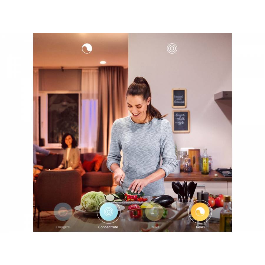 Lampa Suspendata Philips Led Integrat, Tehnologie Bluetooth Prin Aplicatie, Intrerupator Inclus, Material Sticla, Zigbee Light, Contemporan, 3000 Lm, Negru