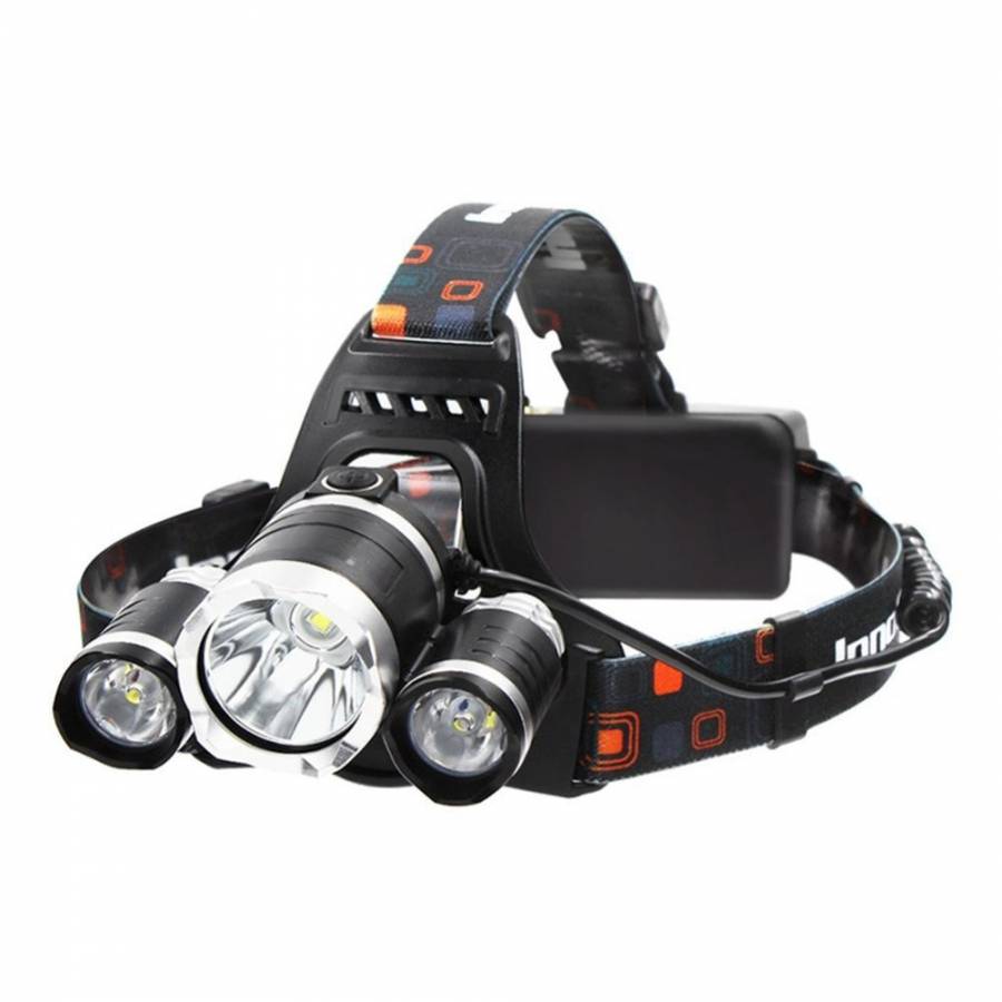 Lanterna KlaussTech 3000lm Xml-t6 2x Faruri Led-uri Xml-u2 Cu 2x Baterii 18650 Si Incarcator