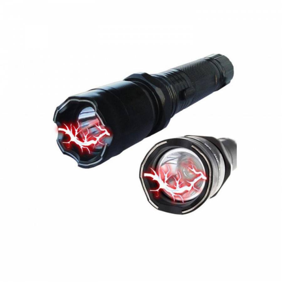 Lanterna KlaussTech Cu Electrosoc Si Acumulator Propriu, Aluminiu