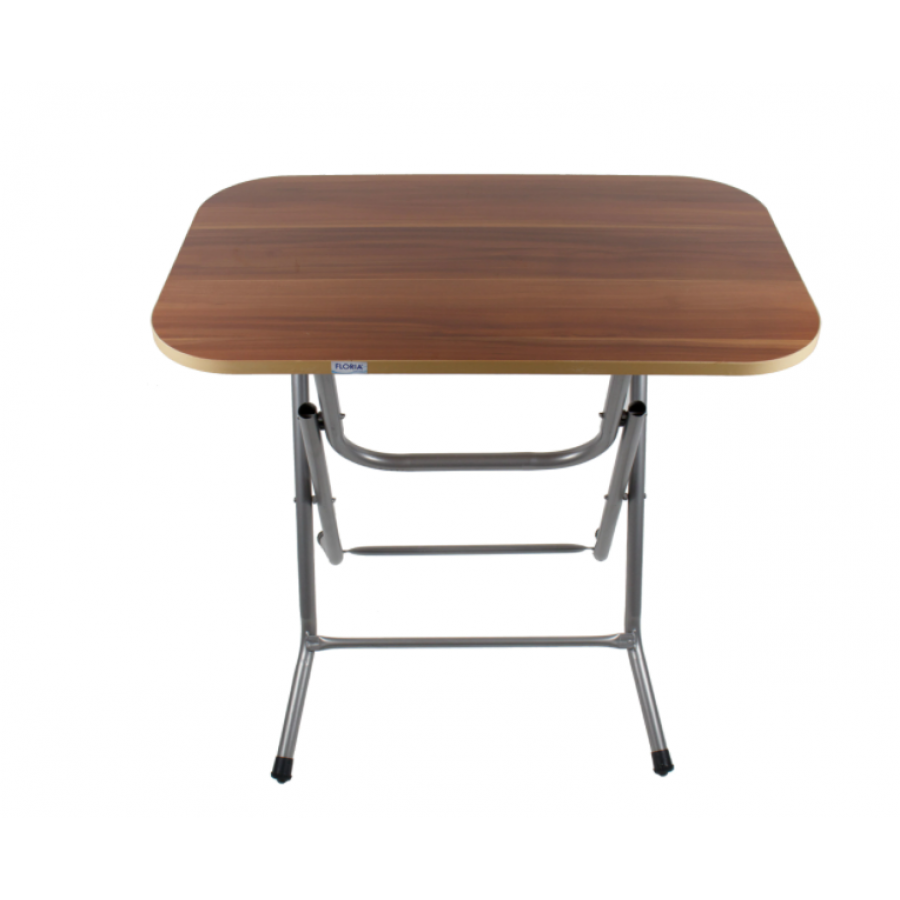 Masa Pliabila KlaussTech, Mdf, Cadru Din Metal, Dimensiune 50x80cm, Destinata Pentru Casa Sau Camping, Design Clasic, Usor De Manevrat Si Depozitat, Culoare Cires