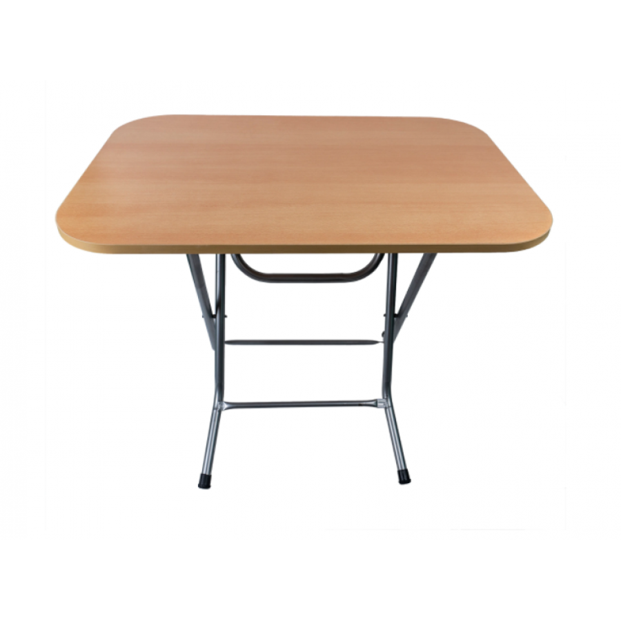 Masa Pliabila KlaussTech, Mdf, Cadru Din Metal, Dimensiune 60x90cm, Destinata Pentru Casa Sau Camping, Design Clasic, Usor De Manevrat Si Depozitat, Culoare Fag