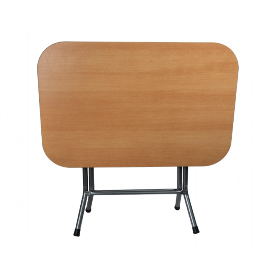 Masa Pliabila KlaussTech, Mdf, Cadru Din Metal, Dimensiune 60x90cm, Destinata Pentru Casa Sau Camping, Design Clasic, Usor De Manevrat Si Depozitat, Culoare Fag