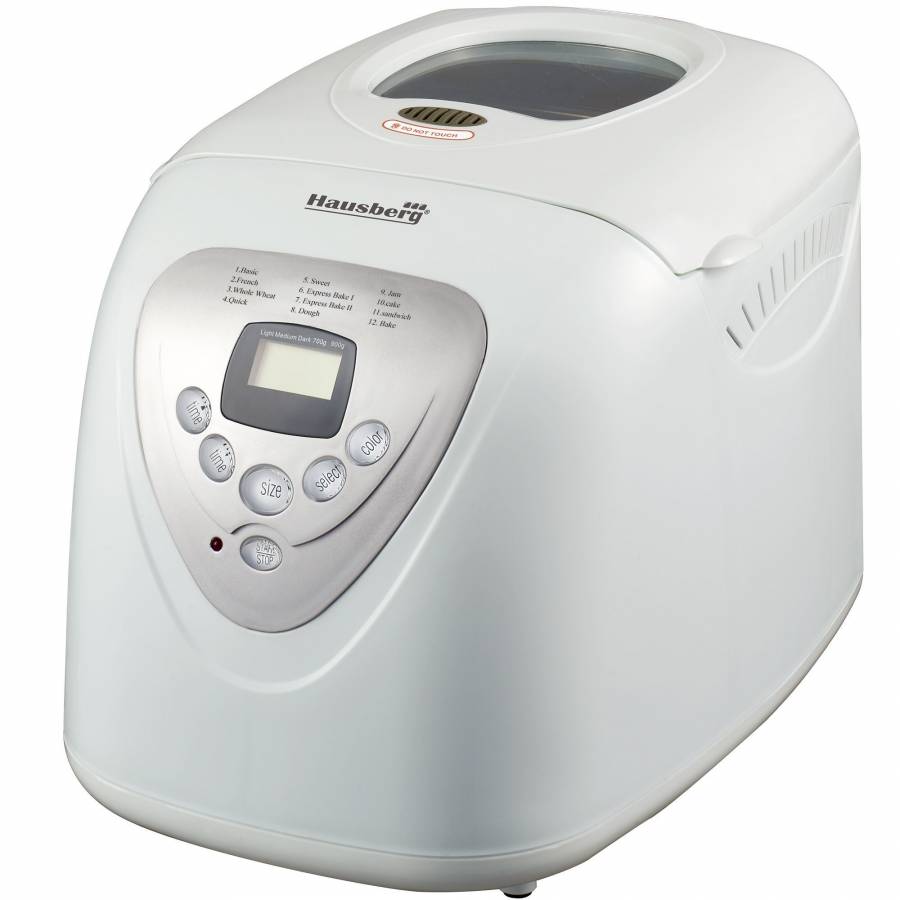 Masina De Preparat Paine, 700 W, Control Asupra Crustei, Functie Pornire Cu Intarziere, Accesorii Incluse, Picioruse Antiaderente, Design Ergonmic, Alb