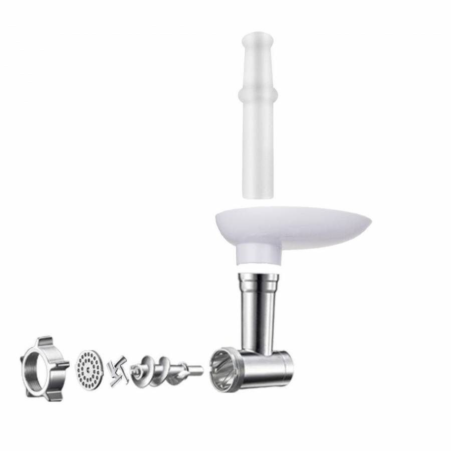 Masina De Tocat Carne Electrica Victronic , Taiat Fin, Mediu , Material Din Otel Inoxidabil ,  Alimentare 230v ~ 50hz ,  1200 W, Alb