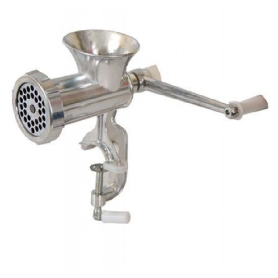 Masina De Tocat Carne Manuala Cu O Lama, Klausstech, Material Aluminiu, Maner Clasic, Prindere Cu Menghina, Usor De Curatat Si Folosit, Culoare Argintiu