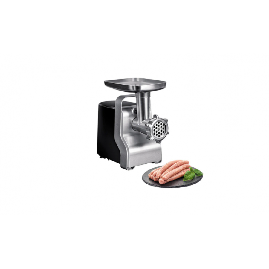 Masina De Tocat Electrica, Multifunctionala, Putere 2100w, 3 Trepte De Viteza, Cutite Din Inox, Destinata Pentru Carne, Legume, Fructe, Gri/negru