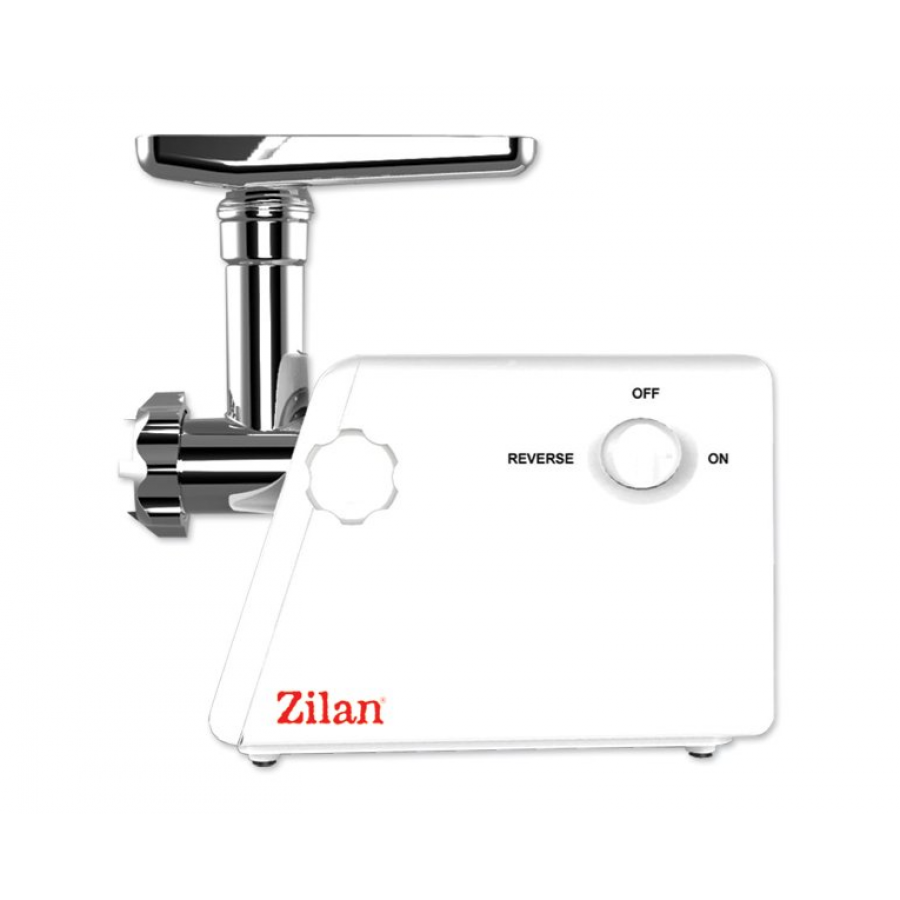 Masina De Tocat Electrica, Putere 800w, Capacitate 1.2kg/min,  Tava Din Inox, Accesoriu Pentru Umplut Carnati, Picioare Antiaderente, Functia Reverse, Alb