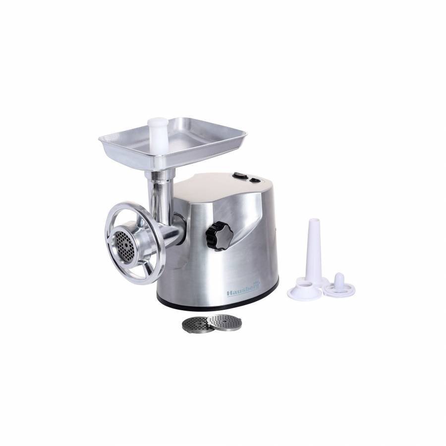 Masina De Tocat Hausberg, 3200 W, Lama Din Otel Inoxidabil, Zgomot Redus, Accesorii Incluse, Carcasa Din Aluminiu, Picioare Anti-alunecare, Design Ergonomic, Argintiu