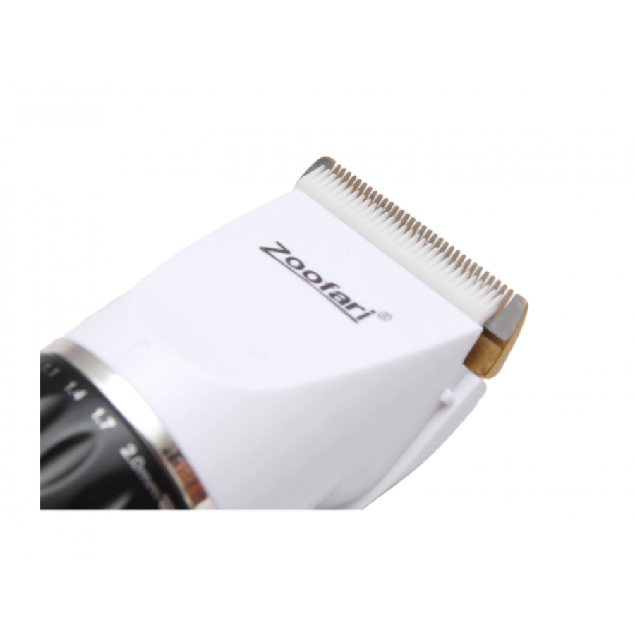 Masina De Tuns Animale, Acumulator, Motor Rotativ, Cutite Ceramice, Eficienta Ridicata, 4 Capete Pentru Tuns, Usor De Folosit, Ergonomica,  Alb