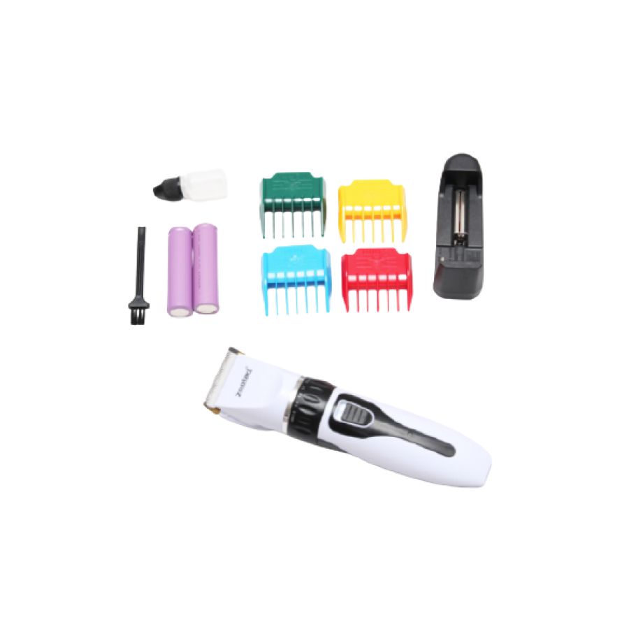 Masina De Tuns Animale, Acumulator, Motor Rotativ, Cutite Ceramice, Eficienta Ridicata, 4 Capete Pentru Tuns, Usor De Folosit, Ergonomica,  Alb