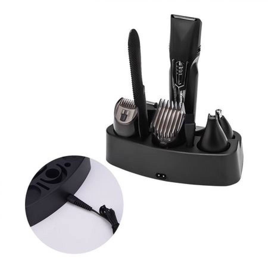 Masina De Tuns Facial Si Corporal,  Material Abs, Tensiune De Intrare 100 - 240 V, Putere Nominala 3 W, Autonomie 40 Min , Timp De Incarcare 6 Ore, Design Ergonomic,negru