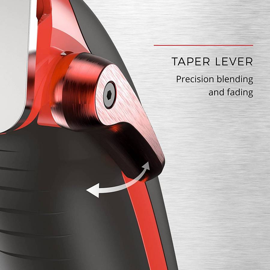 Masina De Tuns Profesionala Cu 11 Pieptani, 1-25 Mm, Incarcare Rapida, Lame Detasabile Din Otel Japonez, Incarcare 4 H, Negru/rosu