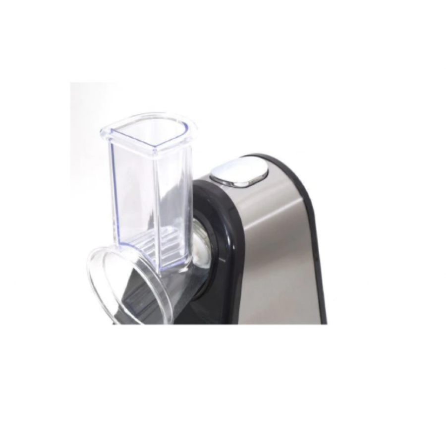 Masina Electrica De Facut Salate, Multifunctionala, Design Cilindric, Site Din Inox, Destinat Pentru Legume Si Fructe, Usor De Curatat, Picioruse Antiaderente, Zgomot Redus, Negru/argintiu