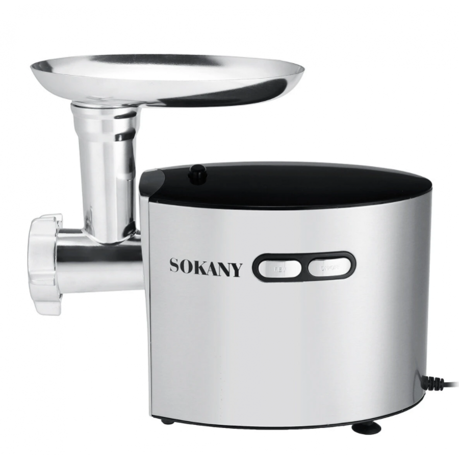 Masina Electrica De Tocat Cu Putere 2500w, Tensiune 220v, Otel Inoxidabil, Nivel De Zgomot Mic, Simplu De Folosit, Design Ergonomic Si Compacta,culoare Argintiu