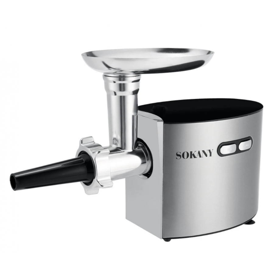 Masina Electrica De Tocat Cu Putere 2500w, Tensiune 220v, Otel Inoxidabil, Nivel De Zgomot Mic, Simplu De Folosit, Design Ergonomic Si Compacta,culoare Argintiu