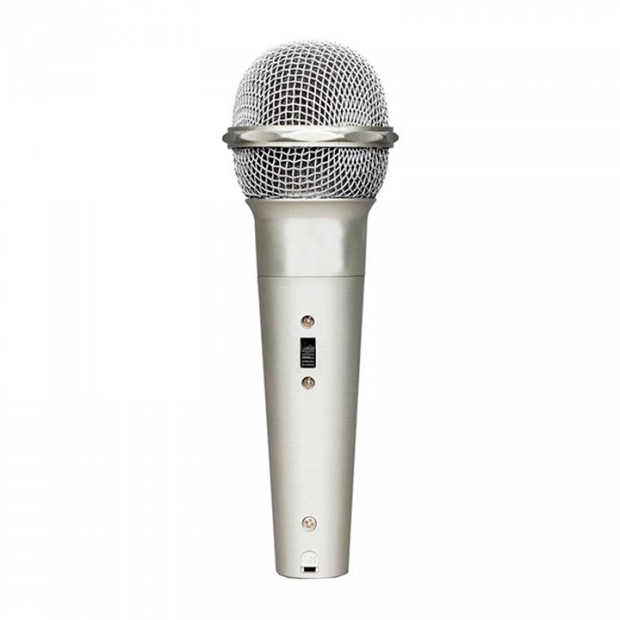 Microfon Dinamic Klausstech Cu Fir, 600 Ohmi, 74db +- 3db, 100 Hz ~ 15 Khz, Cablu De 2 M, Compact, Material Rezistent, Culoare Argintiu