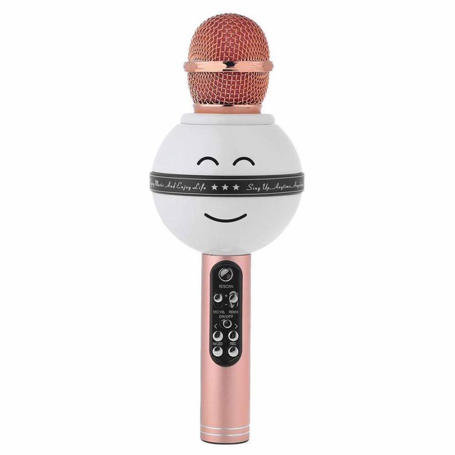 Microfon Karaoke Klausstech, Cu Amplificator Integrat , Bluetooth , Usb , Microsd Card