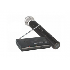 Microfon Wireless Cu Receiver Inclus, Fm, 40hz-16khz, Metalic, Buton On/off, Indicator Led, Transmisie 30 M, Culoare Negru
