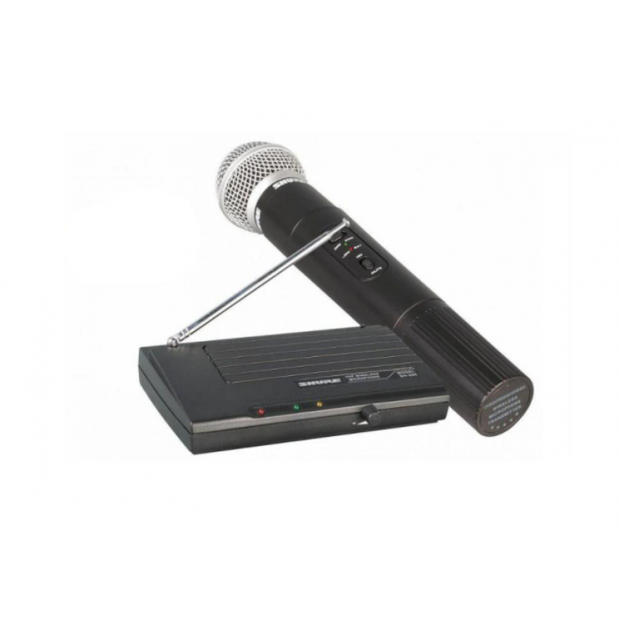 Microfon Wireless Cu Receiver Inclus, Fm, 40hz-16khz, Metalic, Buton On/off, Indicator Led, Transmisie 30 M, Culoare Negru