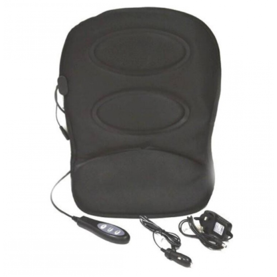 Mini Husa Auto Cu Masaj Klausstech, Relaxare, Masaj In 3 Zone, Husa Incalzita, Controller, Destinata Si Pentru Birou, Usor De Folosit, Usor De Instalat, Design Compact, Pliabil, Negru