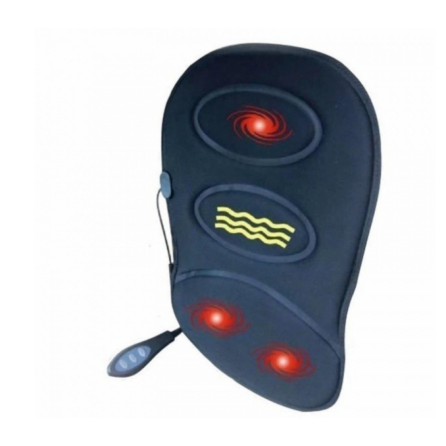 Mini Husa Auto Cu Masaj Klausstech, Relaxare, Masaj In 3 Zone, Husa Incalzita, Controller, Destinata Si Pentru Birou, Usor De Folosit, Usor De Instalat, Design Compact, Pliabil, Negru