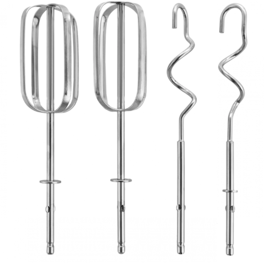 Mixer, 5 Viteze, Turbo, Buton Eject, Usor, Ergonomic, Modern, Util In Bucatarie, Accesorii Incluse, Argintiu