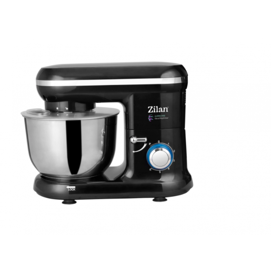 Mixer Cu Bol Din Inox, 6 Trepte De Viteza + Pulse, Capacitate 4.5l, Putere 1000w, Indicator Led, Picioruse Antiaderente, Negru