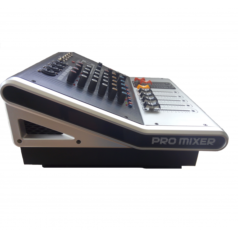 Mixer WNGR KA-40, 4 benzi, display digital, USB, 4 intari microfon