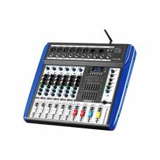 Mixer Profesional Neamplificat Vlliodor  , 6 Canale , Bluetooth , Usb , Efecte , Ecran Led