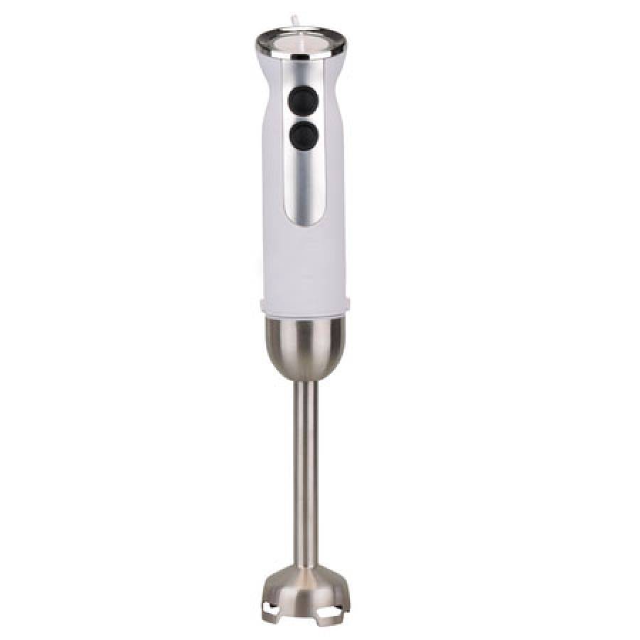 Mixer Vertical De Mana, Motor Puternic 1000 W Si Functionare Silentioasa, 2 Nivele De Viteza,tija De Amestecare, Lame Cvadruple Acoperite Cu Titanium,cana De Gradatie Si Tel Incluse, Culoare Alb