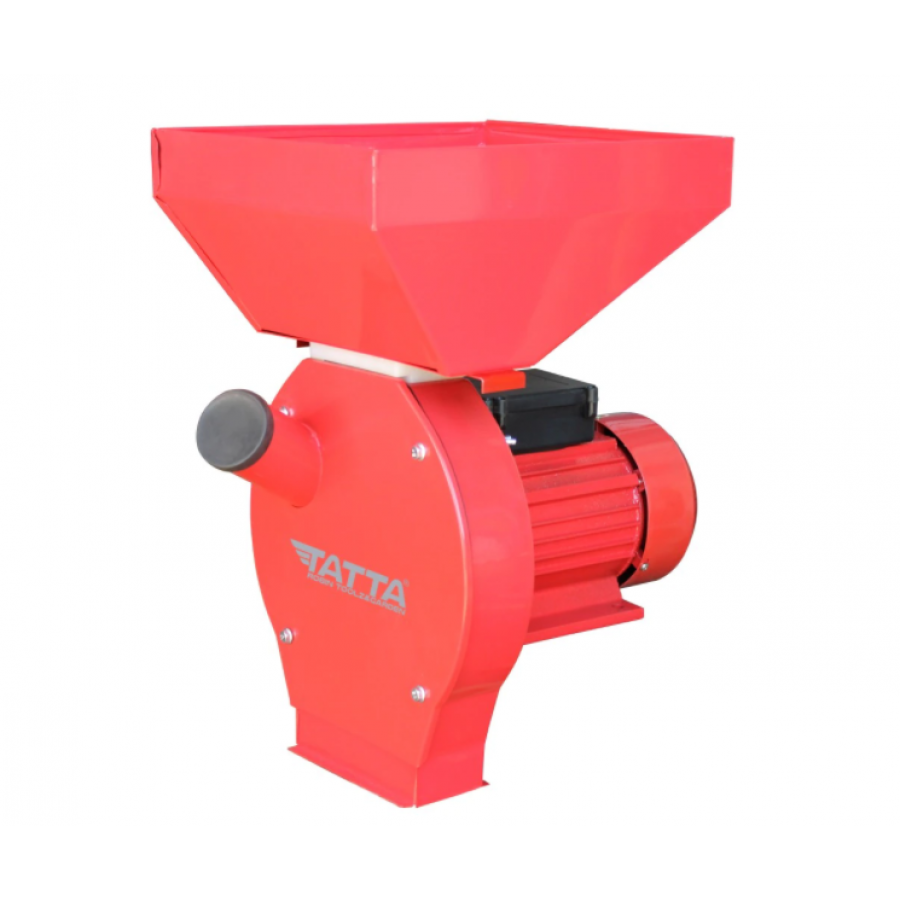 Moara Electrica, Cu Ciocanele, Cuva Clasica, Capacitate 240 Kg/h, Cos Mare Din Fonta, 16 Ciocanele, Putere 2.5 Kw, 3000 Rpm, 3 Site, Frecventa 50hz,  Rosu