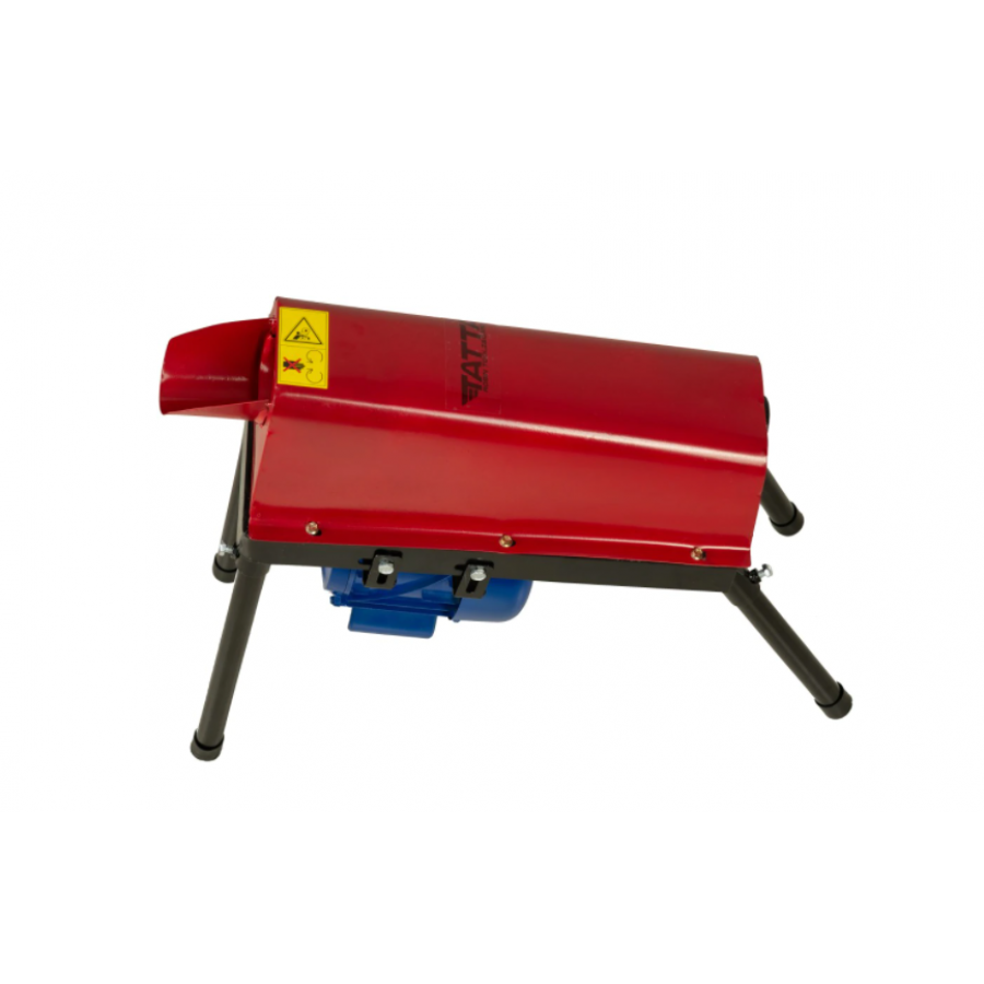 Moara Electrica Pentru Desfacut Porumb, Capacitate 240 Kg/h, Putere Motor 1.5 Kw, 3000 Rpm, Transmisie Pe Curea, 220-300v, Rosu